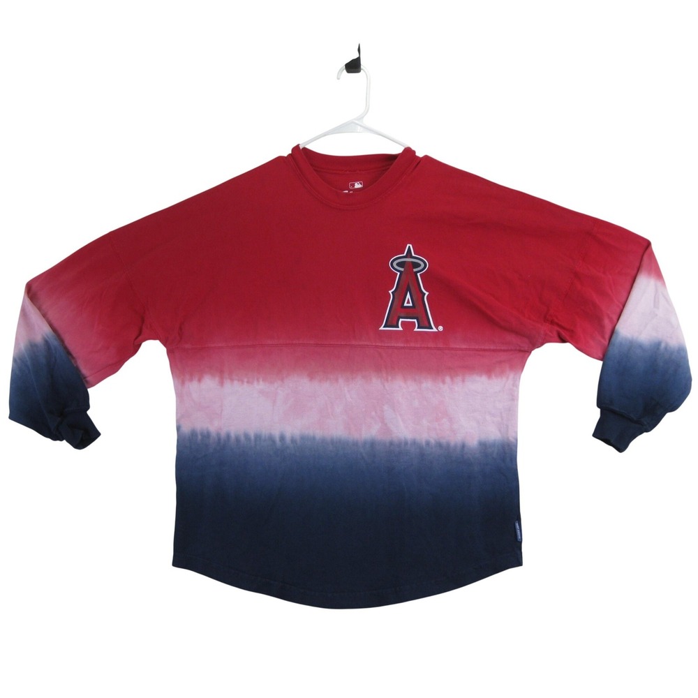 Los Angeles Angels Fanatics Spirit Jersey Mens S Red Tie Dye MLB Baseball Tee